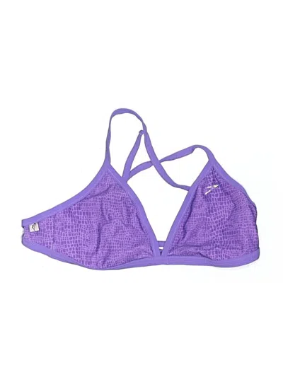 Pre-owned Speedo Swimsuit Top Purple Swimwear