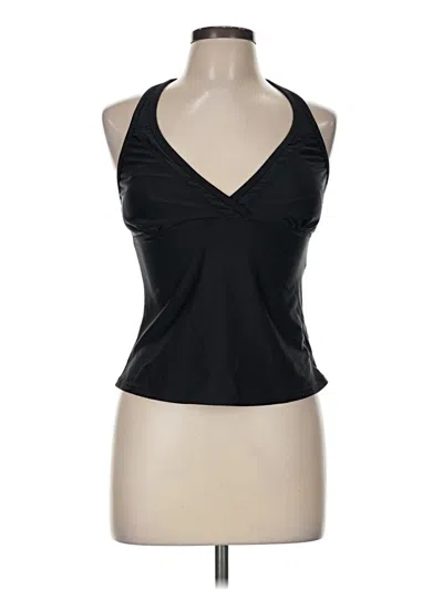 Pre-owned Speedo Tank Top Black Halter Neckline Tops