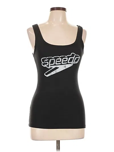 Pre-owned Speedo Tank Top Black Strapless Neckline Tops
