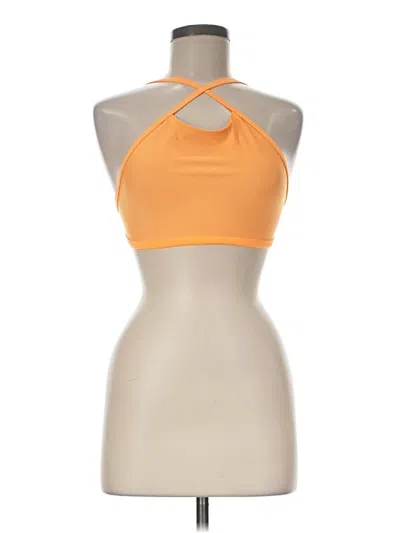 Pre-owned Speedo Tank Top Orange Halter Neckline Tops
