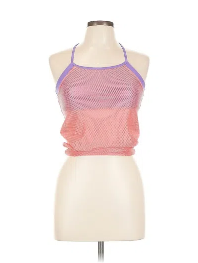Pre-owned Speedo Tank Top Pink Halter Neckline Tops