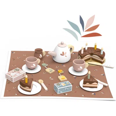 Speedy Monkey Kids'  Birthday Tea Set In Multi