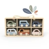 Speedy Monkey Car Display Case W/ 6 Vehicles In Multi