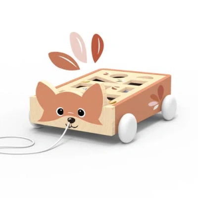 Speedy Monkey Kids'  Fox Blocks Cart In Multi