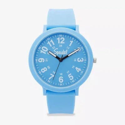 Speidel Color Pop Unisex Adult Blue Strap Watch 60910002 In Metallic