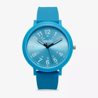 Speidel Color Pop Unisex Adult Blue Strap Watch 60910024 In Green