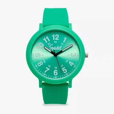 Speidel Color Pop Unisex Adult Green Strap Watch 60910027