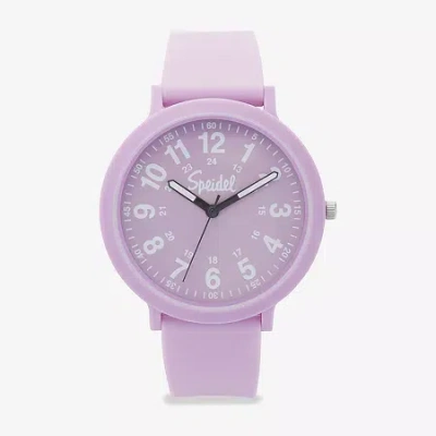 Speidel Color Pop Unisex Adult Purple Strap Watch 60910020 In Green