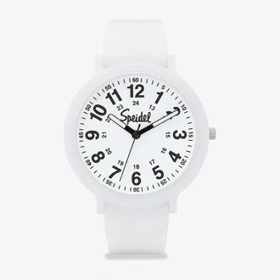 Speidel Color Pop Unisex Adult White Strap Watch 60910006 In Metallic