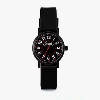 Speidel Medi Petite Unisex Adult Black Strap Watch 60450007 In Neutral