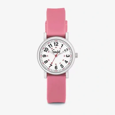 Speidel Medi Petite Unisex Adult Pink Strap Watch 60350001 In Green