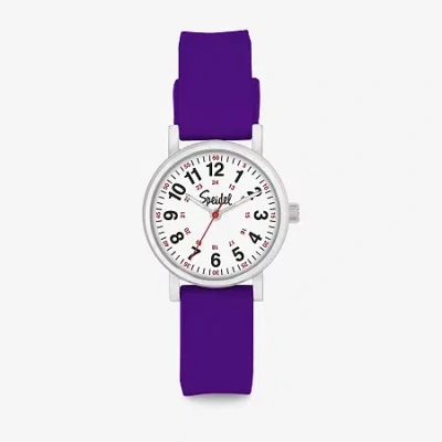 Speidel Medi Petite Unisex Adult Purple Strap Watch 60350014 In Metallic