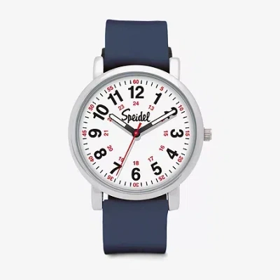 Speidel Medi Watch Unisex Adult Blue Strap Watch 60340009 In Metallic