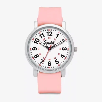 Speidel Medi Watch Unisex Adult Pink Strap Watch 60340008 In Gold