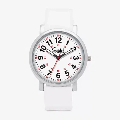 Speidel Medi Watch Unisex Adult White Strap Watch 60340006 In Neutral