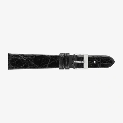 Speidel Unisex Adult Black Leather Watch Band 124-101-18
