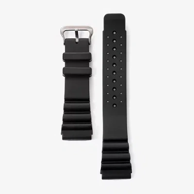 Speidel Unisex Adult Black Watch Band 23000789 In Pattern