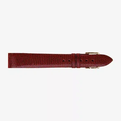 Speidel Unisex Adult Red Leather Watch Band 157-107-08