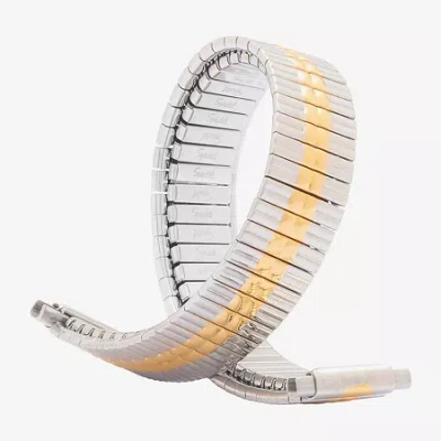 Speidel Unisex Adult Two Tone Stainless Steel Watch Band 222016 In Yellow