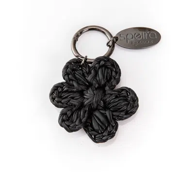 Speira Women's Bag Charm Flower Large Black