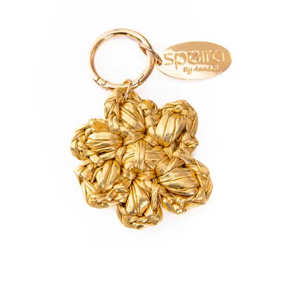 Speira Women's Bag Charm Flower Large Gold