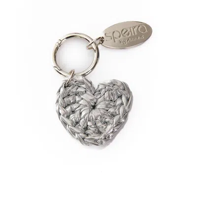 Speira Women's Bag Charm Heart Silver In Metallic