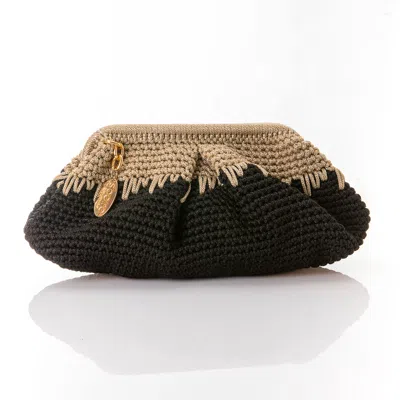 Speira Women's Black Vintage Style Clutch