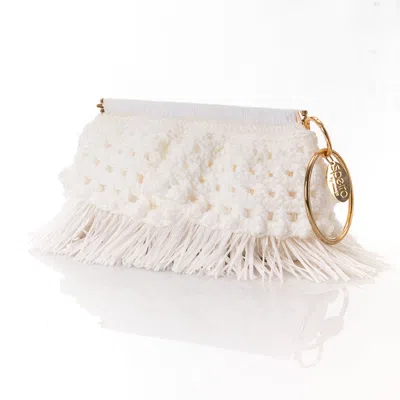 Speira Women's Clutch Frou Frou White