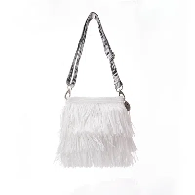 Speira Women's Mini Tote Raffia Strap White