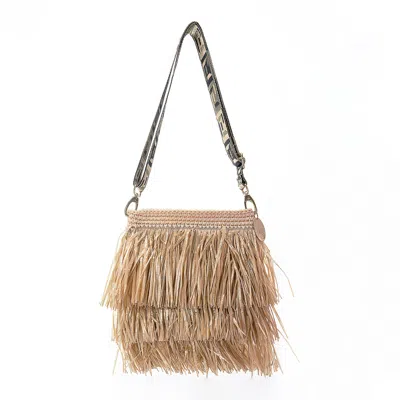 Speira Women's Neutrals Mini Tote Raffia Strap Natural In Multi