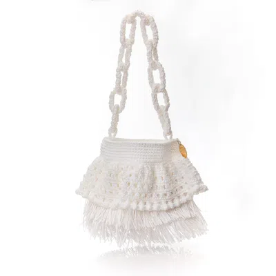 Speira Women's Tote Frou Frou Bag White