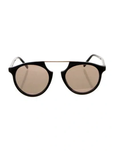 Pre-owned Spektre Round Tinted Sunglasses In Black