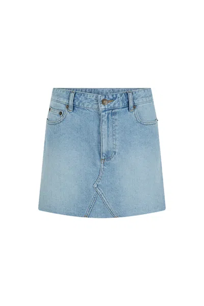 Spell 1979 Denim Mini Skirt In Blue
