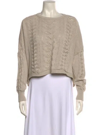 Pre-owned Spell & The Gypsy Collective Crew Neck Sweater In Neutral