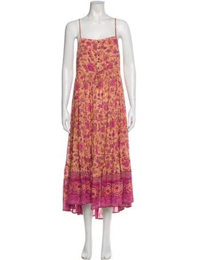 Pre-owned Spell & The Gypsy Collective Floral Print Midi Length Dress In Multi