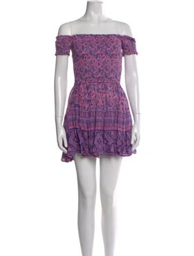 Pre-owned Spell & The Gypsy Collective Floral Print Mini Dress In Multi