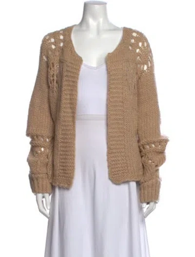 Pre-owned Spell & The Gypsy Collective Open Front Sweater In Neutrals