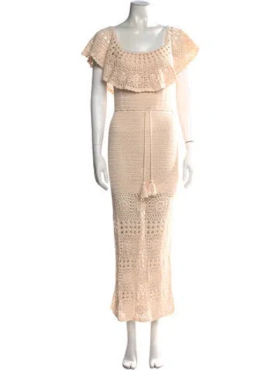 Pre-owned Spell & The Gypsy Collective Patterned Long Dress In Neutral