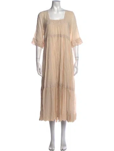 Pre-owned Spell & The Gypsy Collective Patterned Long Dress In Neutral