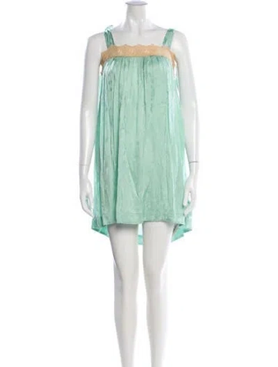 Pre-owned Spell & The Gypsy Collective Patterned Mini Dress W/ Tags In Green