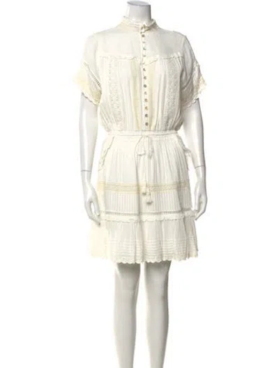 Pre-owned Spell & The Gypsy Collective Patterned Mini Dress In White