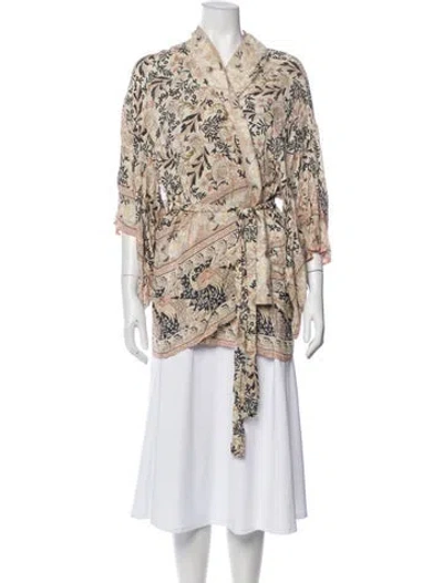 Pre-owned Spell & The Gypsy Collective Printed Glitter Accents Robe