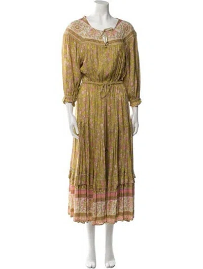 Pre-owned Spell & The Gypsy Collective Printed Long Dress In Multi