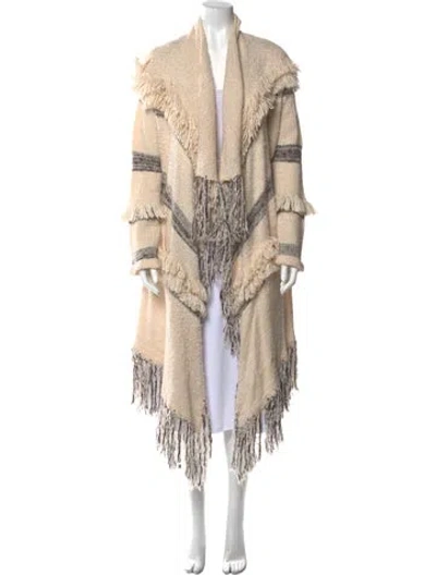 Pre-owned Spell & The Gypsy Collective Printed V-neck Sweater In Neutral