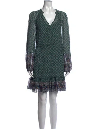 Pre-owned Spell & The Gypsy Collective Silk Mini Dress In Green