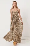 SPELL BANKSIA STRAPPY MAXI DRESS IN ANIMALE
