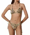 Spell Belle Mare Tie Bikini Bottom In Pepper In Multi