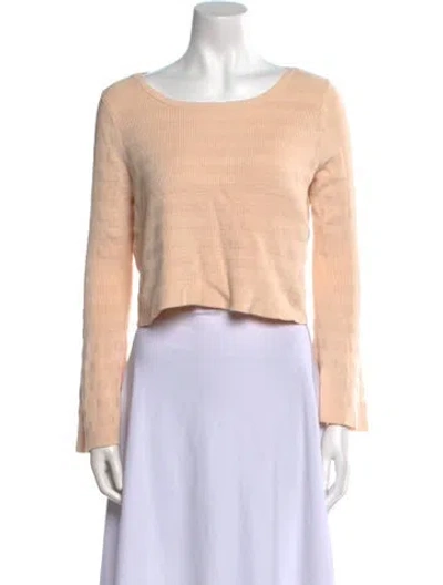 Pre-owned Spell Cashmere Scoop Neck Sweater In Neutral