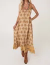 Spell Chateau Sundress In Tan In Multi