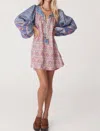 Spell Chateau Tunic Mini Dress In Lavender In Purple